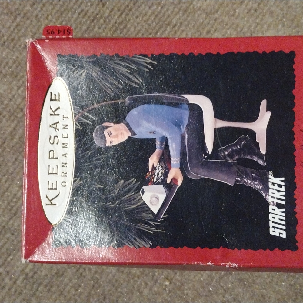Star trek Mr. Spok Christmas tree ornament made by hallmark